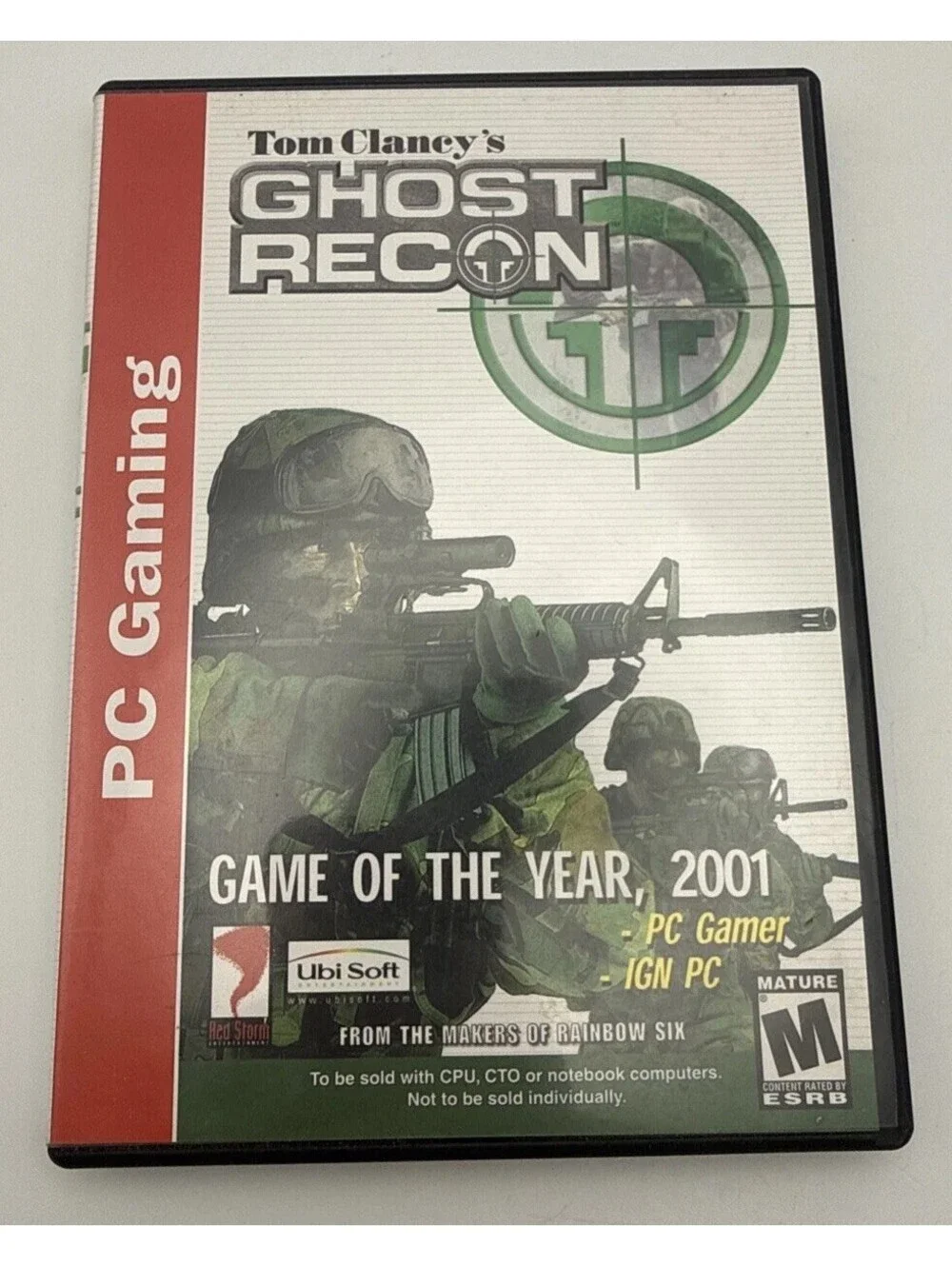 Tom Clancy's Ghost Recon: Game of the Year Pack (PC, 2001) Game+Booklets